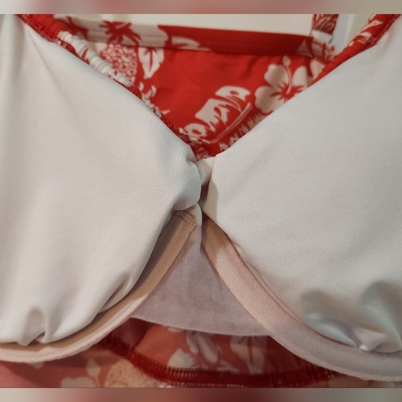 Women's Lands' End Tankini Bathing Suit, L(14) Top And M(12) Bottoms - Picture 8 of 16